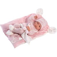 Muñeca Reborn 40 cm con Cojín y Cuerpo de Vinilo