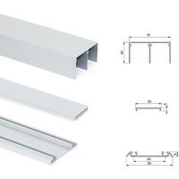 Emuca Kit de Herrajes para Armario de 2 Puertas Correderas