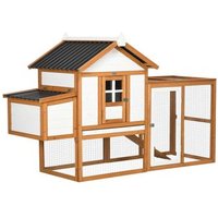 Gallinero Pawhut de Madera y Metal 181x79.5x117.5 cm