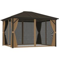 Cenador para Jardín Outsunny de Poliéster 300x365x262 cm