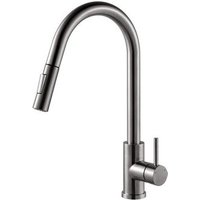 Grifo de Fregadero Monomando Extraíble Latón Cromo 41 cm