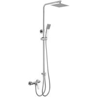Columna de Ducha Cuadrada 79-125 cm Cromo