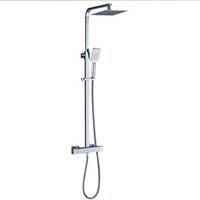 Columna de Ducha Termostática Cuadrada 85-127cm Latón