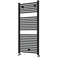 Radiador Secatoallas 120 Cm X 50 Cm Acero Negro Mate