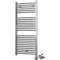 Radiador Secatoallas Eléctrico 120x50 cm Acero Cromo