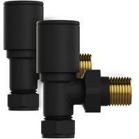 Llave de Radiador Secatoallas Latón Negro Mate