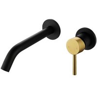 Grifo de Lavabo Monomando Empotrado Negro Mate