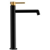 Grifo de lavabo monomando oso alto acabado negro mate