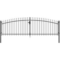 Puerta Doble Para Valla Con Puntas De Lanza 400x150 Cm