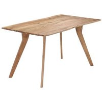 Mesa de Comedor Vidaxl 140x80x76 cm Madera Maciza de Acacia