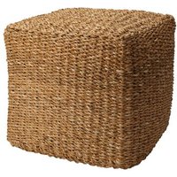 Puf Redondo De Hierba Marina 40x40x38 Cm
