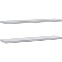Estantes de Pared Acero Inoxidable 100x23,5x3 cm Vidaxl, 2 unidades