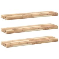 Estantes Flotantes de Madera de Acacia (3 uds.)