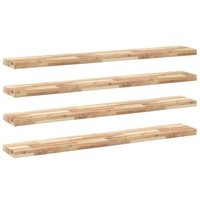 Estantes de Madera de Acacia Sin Tratar 140x20x4 Cm