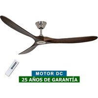 Casafan Eco Genuino 180 - Ventilador de techo madera maciza nogal/cromo