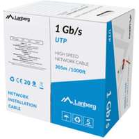 Bobina UTP Cat. 6 1Gb/s CCA AWG23 305m