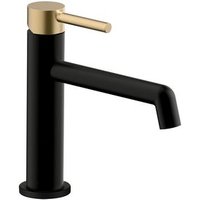 Grifo de Lavabo Monomando "Oso" Latón Negro Mate