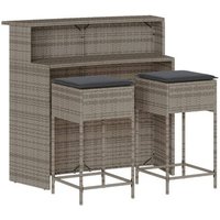 Juego de Bar de Jardín de 3 Piezas Juego de Bar de Jardín de 3 Piezas