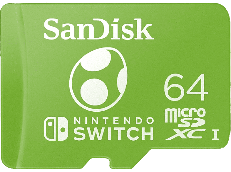 Tarjeta SanDisk micro SDXC 64 GB para Nintendo Switch Edición Yoshi