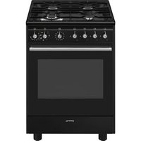 Cocina a Gas Smeg CX61GMBL 60cm 4 Fuegos 