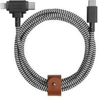 Cable USB-C a USB-C/Lightning Eco Belt Cebra 1.8m