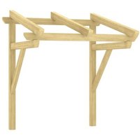 Marquesina de Madera de Pino Impregnada 100x100x100 cm