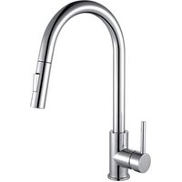 Grifo de Fregadero Mir Extraíble 41 cm Latón Cromo Brillo