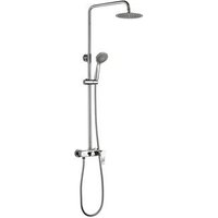 Columna de Ducha Monomando Redonda Cromada 83-126 Cm