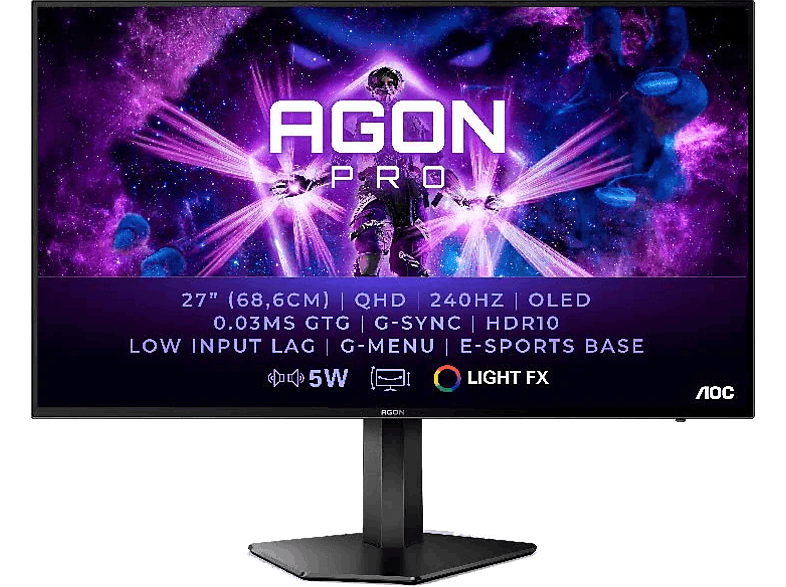 Monitor Gaming AOC AG276QZD2 26.7" QHD QD OLED 240Hz
