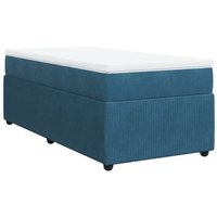 Cama Box Spring con Colchón Terciopelo 90x200 cm