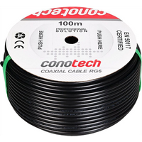 Cable Coaxial Antena TV Satélite Conotech NS100 Rollo 100m