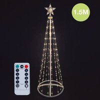 Árbol de Navidad LED Isoka 1.5m con Mando y Luz Cálida