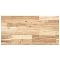Encimera de Tocador de Baño Madera Maciza Acacia 80x40x4cm Vidaxl