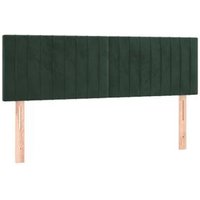 Cabeceros 2 Unidades Terciopelo 72x5x78/88 Cm