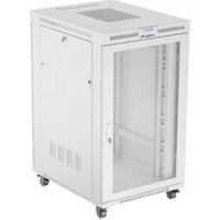 Gabinete de Piso 19" 27U 800x1000 con Puerta Ranurada Lanberg