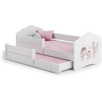 Cama Dupla Kobi 160x80 cm con Colchones y Somieres Incluidos