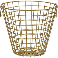 Cesta Metálica Dorada Nitma