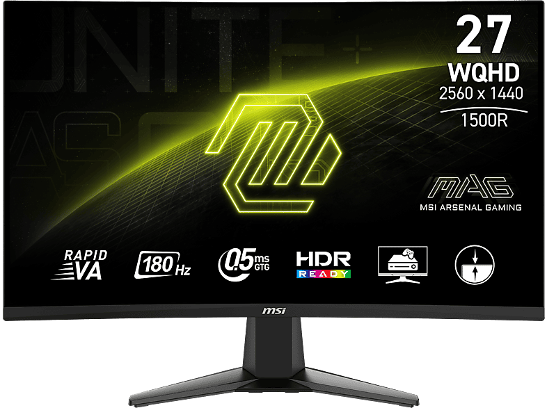 Monitor Gaming Curvo MSI MAG 27CQ6F 27" WQHD 180 Hz