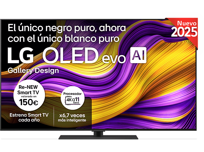 TV OLED LG 55" 4K con Procesador α11 AI Processor 4K Gen2