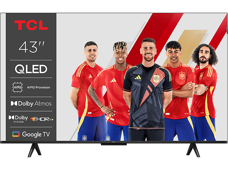 TV QLED TCL 43" UHD 4K con Dolby Atmos