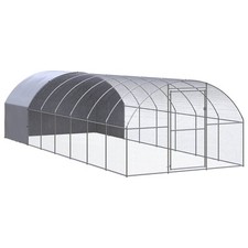 Gallinero de Exterior de Acero Galvanizado vidaXL