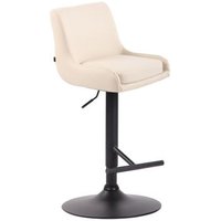 Taburete Club Simil Cuero Crema 50x43x90 cm