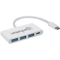 Adaptador USB-C con 3 Puertos USB-A y Puerto USB-C PD
