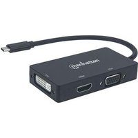 Adaptador Multipuerto USB-C a HDMI/DVI/VGA