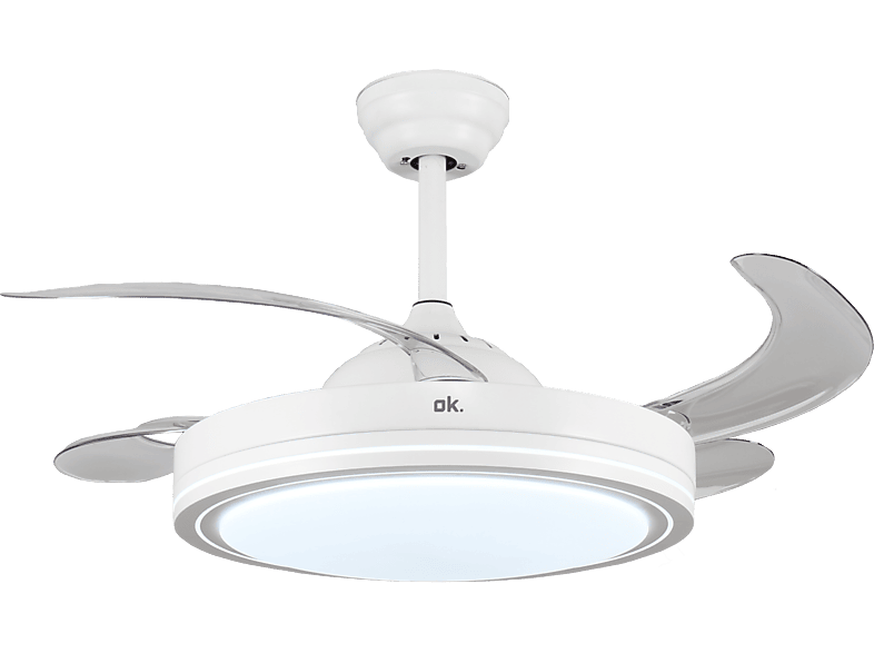 Ventilador de techo con luz OCF 105424 ES, 36 W, 6 velocidades, 4 aspas