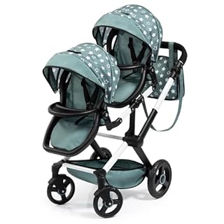 Bayer Design Cochecito de Muñeca Gemelas Doble