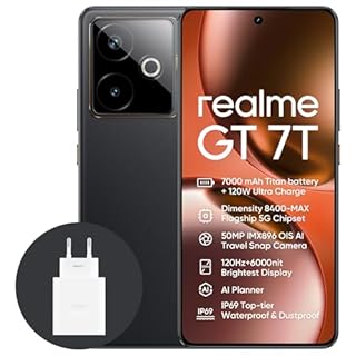 realme GT 7T 5G Smartphone Dual SIM 256GB ROM 12GB RAM