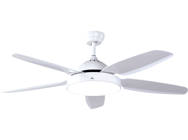 Ventilador de techo OCF 130324 ES con luz, 65 W, 6 velocidades, Mando a distancia.