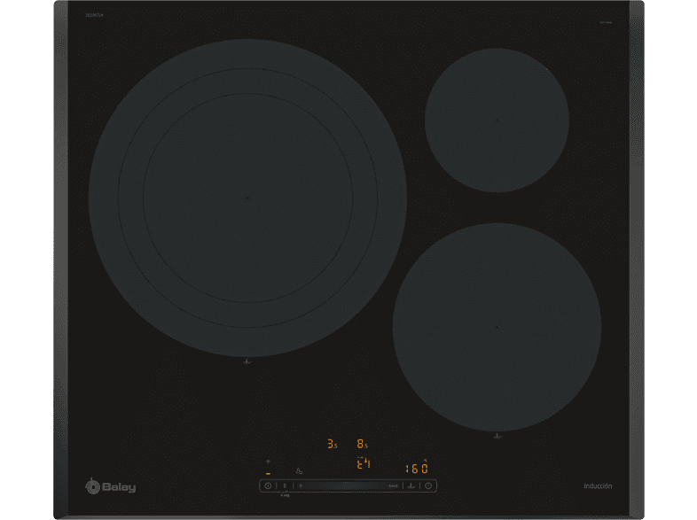 Placa de Inducción Balay 3EB967LH con 3 Zonas Placa de Inducción Balay 3EB967LH con 3 Zonas