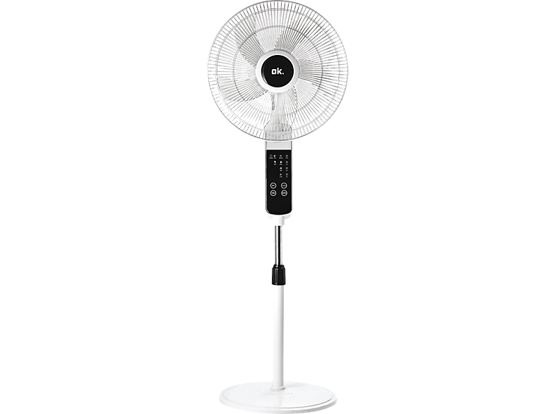 Ventilador de pie - ok. OSF 406023 ES, 60 W, 3 velocidades, Mando a distancia, Temporizador
